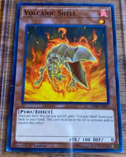 Volcanic Shell #SDSB-EN021 Yugioh Moderately played 1st Edition - Image 1