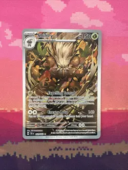 Pokemon Card Shiftry 163/162 Illustration Rare Temporal Forces Near Mint - Image 1