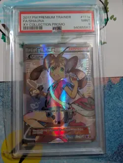 Shauna 2017 XY Collection Promo Full Art Holo Rare Card PSA Mint 9 111A 124 - Image 2