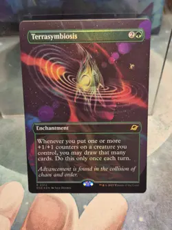 FOIL R 0312 Terrasymbiosis SURREAL SPACE BORDERLESS Edge of Eternities MTG Card - Image 1