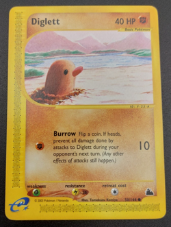 Pokemon Card Diglett 50/144 common 2003 Skyridge LP - Image 1