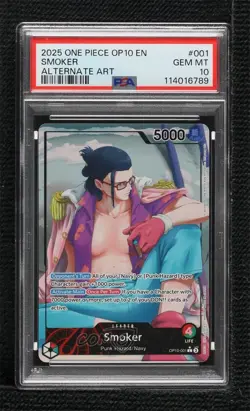 2025 One Piece Card Game: Royal Blood OP10 English Smoker PSA 10 GEM MT - Image 1