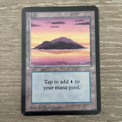 Island (A Purple) Alpha NM Basic Land MAGIC GATHERING CARD - Image 1