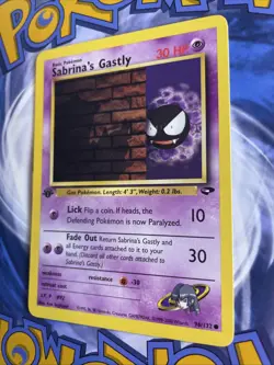 Pokemon Card Sabrina's Gastly Gym Challenge 1st Edition Common 96/132 Near Mint - Image 3