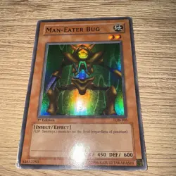 Yugioh Man-Eater Bug LOB-108 1st Edition Super Rare Konami 2002 PL - Image 1