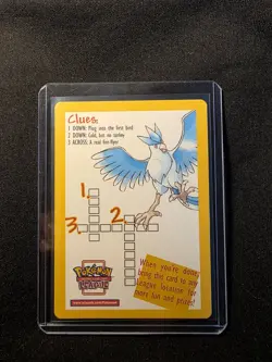 Legendary Birds Promo Card Crossword Puzzle Pokemon TCG - Image 1