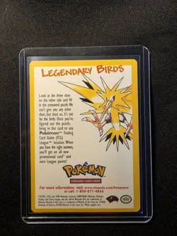 Legendary Birds Promo Card Crossword Puzzle Pokemon TCG - Image 2