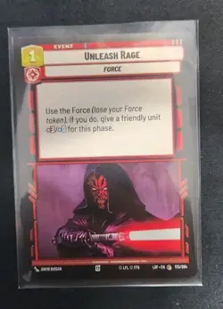 Unleash Rage 173/264 Star Wars Unlimited TCG Card LOF Near Mint NM - Image 1