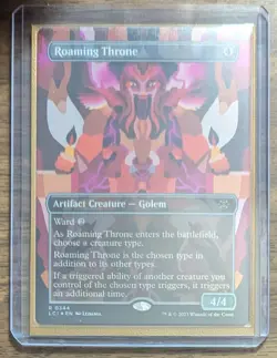 MTG Roaming Throne Borderless Foil from The Lost Caverns of Ixalan NM - Image 2