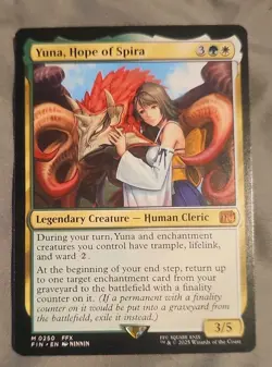 Yuna, Hope of Spira - 0250 - Final Fantasy - MTG - NM/M - SHIPS NOW - Image 1