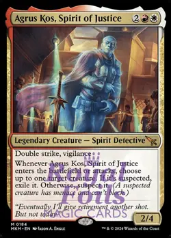 Agrus Kos, Spirit of Justice 1x FOIL MTG Murders at Karlov Manor MKM Mythic MINT - Image 1