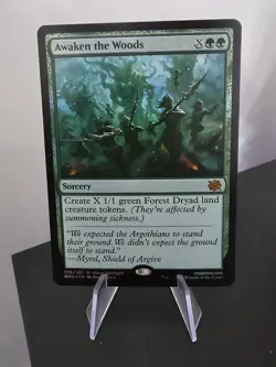 MTG Awaken the Woods FOIL The Brothers' War 170 NM - Image 1