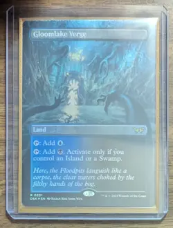 MTG Gloomlake Verge Borderless Foil from Duskmourn: House of Horror NM - Image 2