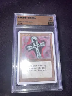 MTG Magic the Gathering Revised Ankh of Mishra Golden 10 - Image 1