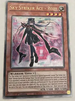 Sky Striker Ace - Roze RA04-EN031 Quarter Century Rare 1st Edition Yugioh - Image 1