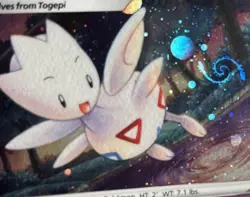 Pokemon - Togetic Holo - SWSH276 - Black Star Promo Card Galaxy HD Swirl. Rare! - Image 2