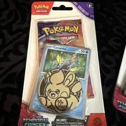 Pokemon Temporal Forces Checklane Blister Set 2 Booster Packs Bellibolt/Carvanha - Image 2