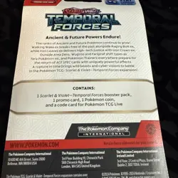 Pokemon Temporal Forces Checklane Blister Set 2 Booster Packs Bellibolt/Carvanha - Image 5