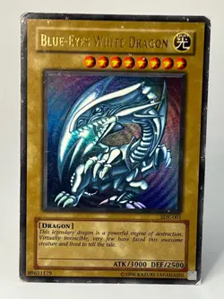 Blue-Eyes White Dragon YuGiOh Ultra Rare 1996 SKE-001 Free Fast Shipping! - Image 1