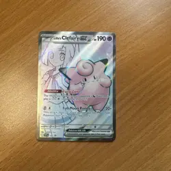 Pokemon TCG: Lillie's Clefairy EX SVP 195 Promo Journey Together Full Art - Image 1