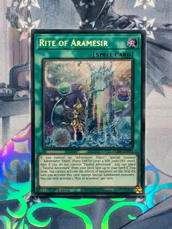BLMR-EN093 Rite of Aramesir Secret Rare 1st Edition Near Mint YuGiOh TCG - Image 1