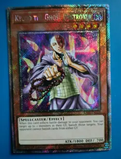 Near Mint Yugioh Kycoo the Ghost Destroyer - RA03-EN110 - Platinum Secret Rare - Image 1