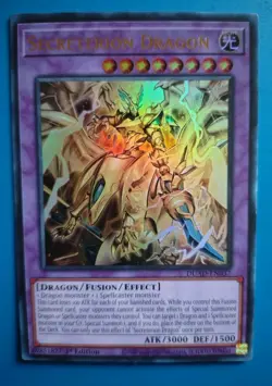 Lightly Played Yugioh Secreterion Dragon DUAD-EN037 1st Edition Ultra Rare - Image 1