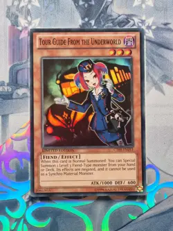CT09-EN013 Tour Guide From the Underworld Super Rare 1st Edition NM YuGiOh TCG - Image 1