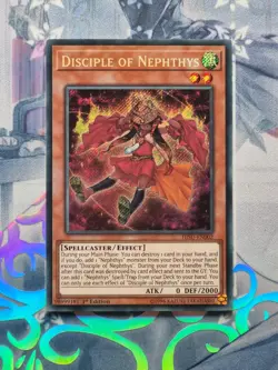 HISU-EN002 Disciple of Nephthys Secret Rare 1st Edition Near Mint YuGiOh TCG - Image 1
