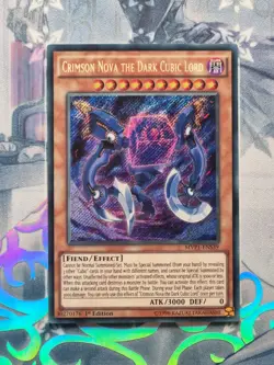 MVP1-ENS39 Crimson Nova the Dark Cubic Lord 1st Ed Secret Rare NM YuGiOh TCG - Image 1
