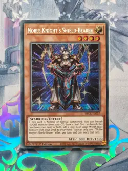 BROL-EN017 Noble Knight's Shield-Bearer Secret Rare 1st Edition NM YuGiOh TCG - Image 1