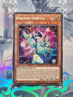 LDS2-EN051 Photon Orbital Secret Rare 1st Edition Near Mint YuGiOh TCG - Image 1