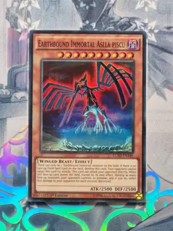 lc5d-en146 Earthbound Immortal Aslla Piscu Super Rare 1st Edition NM YuGiOh TCG - Image 1