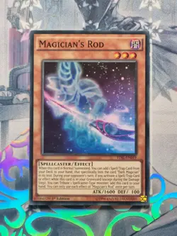 TDIL-EN019 Magician's Rod Super Rare Near Mint 1st Edition YuGiOh TCG - Image 1