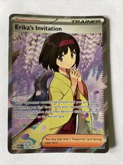 Erika's Invitation 196/165 Sv: Scarlet & Violet 151 Trainer Pokemon Card - Image 1