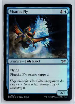 FOIL Piranha Fly Duskmourn Common - MTG Magic the Gathering Card - Image 1