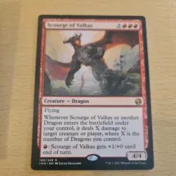 Magic: The Gathering Scourge of Valkas Magic 2014 M14 Card - Image 1