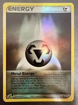 POKEMON EX RUBY & SAPPHIRE METAL ENERGY REVERSE HOLO CARD 94/109 - Image 1