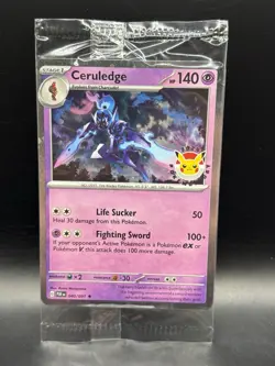 Pokemon TCG Sealed S&V Pokemon Day 2024 Ceruledge Promo Card 040/091 - Image 1