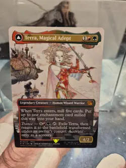 M 0323 Terra, Magical Adept BORDERLESS FFVI Rare Final Fantasy MTG Card Creature - Image 1