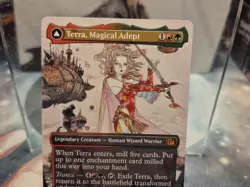 M 0323 Terra, Magical Adept BORDERLESS FFVI Rare Final Fantasy MTG Card Creature - Image 2