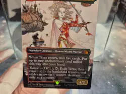 M 0323 Terra, Magical Adept BORDERLESS FFVI Rare Final Fantasy MTG Card Creature - Image 3