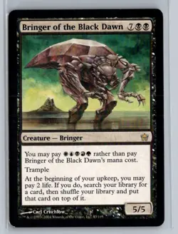 Bringer of the Black Dawn Fifth Dawn Rare - MTG Magic the Gathering Card - Image 1