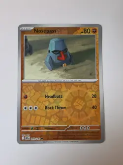 Pokemon TCG Nosepass 097/182 Reverse Holo Card Destined Rivals Series - Image 1