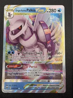 Origin Forme Palkia Vstar 040/189 Astral Radiance Ultra Rare Card Pokemon TCG NM - Image 1