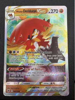 Hisuian Decidueye Vstar 084/189 Astral Radiance Ultra Rare Card Pokemon TCG NM - Image 1