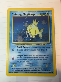 Pokemon TCG Shining Magikarp Neo Revelation Holo Card 66/64 Near Mint Condition! - Image 3