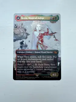MTG Terra, Magical Adept - Borderless FOIL ALT ART Final Fantasy Magic Gathering - Image 1