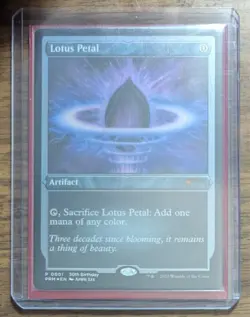 MTG Lotus Petal Foil Etched from Unique and Miscellaneous Promos NM - Image 2