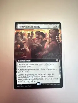 MTG Renewed Solidarity (Extended Art) - Commander: Aetherdrift (DRC) R 0023 - Image 1